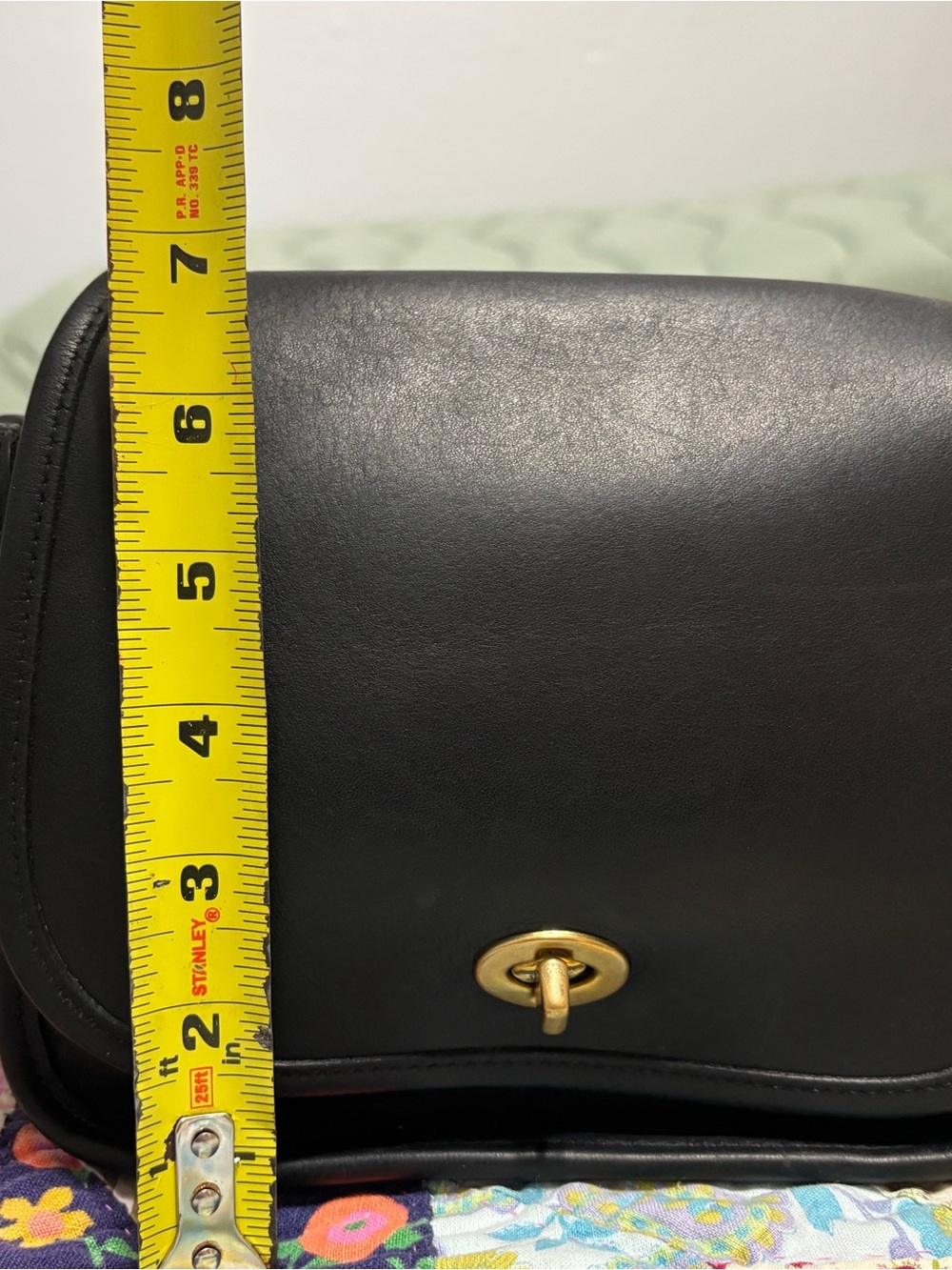 Vintage Coach Black Legacy Small Flap Crossbody J6C-9965 - Picture 11 of 13